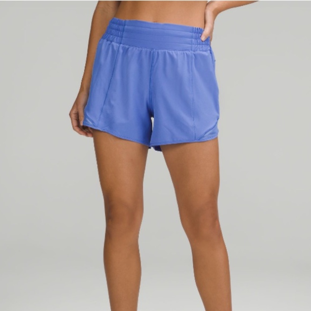Lululemon Women’s Hotty Hot High-Rise Lined Short 4” - Wild Indigo
